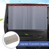 2Pcs Car Curtains Magnet Double Layer Side Window Sun Shade Privacy Curtain UV Block Sun Protection Cover for Children