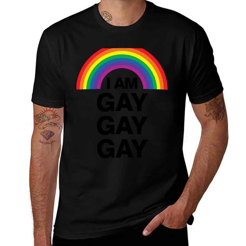 I am gay gay gay Maglietta Sportiva da Esterno a Maniche Corte