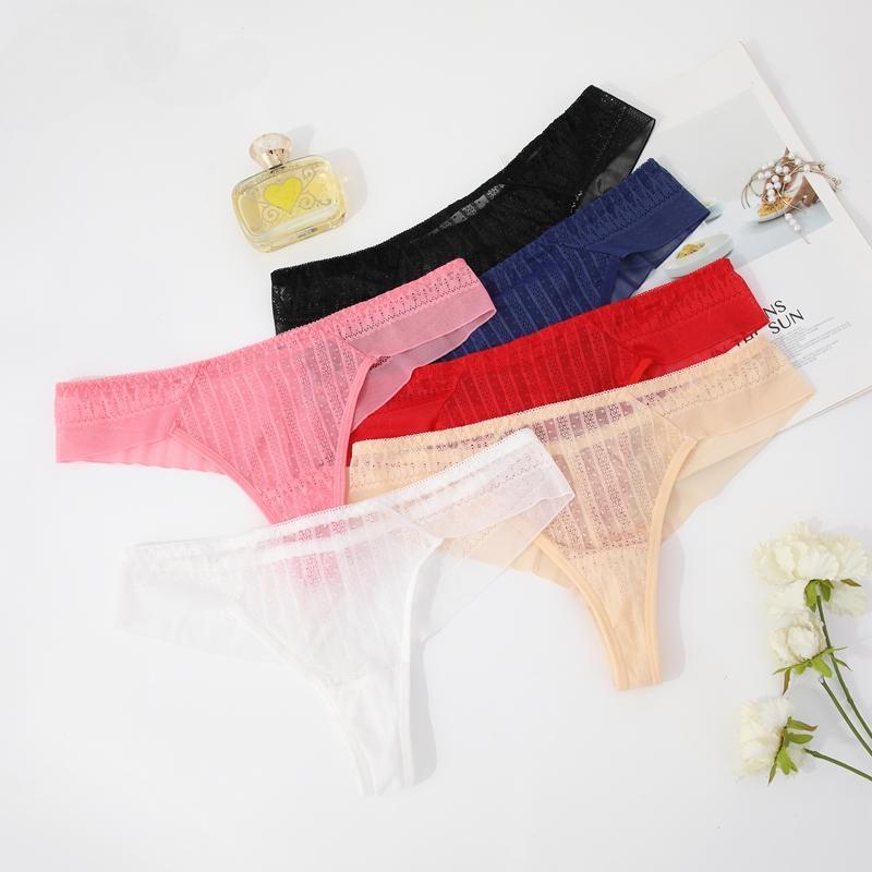Sexy krajková tanga dámská s nízkým pasem tanga kalhotky pohodlné spodní prádlo módní spodní prádlo vyšívané kalhotky