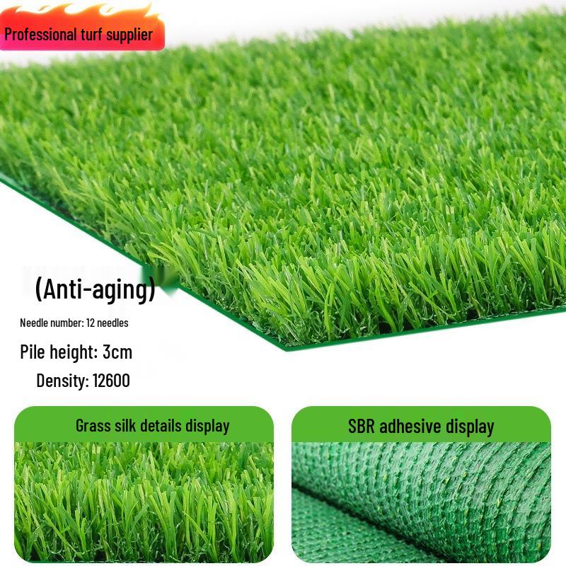Outdoor Green Artificial Turf Mat for Kindergartens & Football Fields