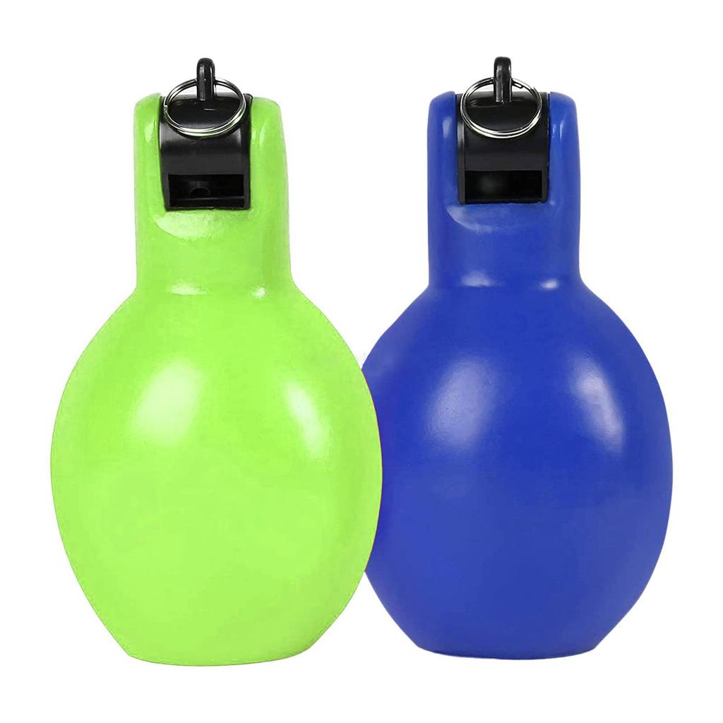 2 PCS Loud Hand Squeeze Whistle Ultra-Portable Coach Whistle for Sports Training Activities High-Pitched Emergency Whistle
