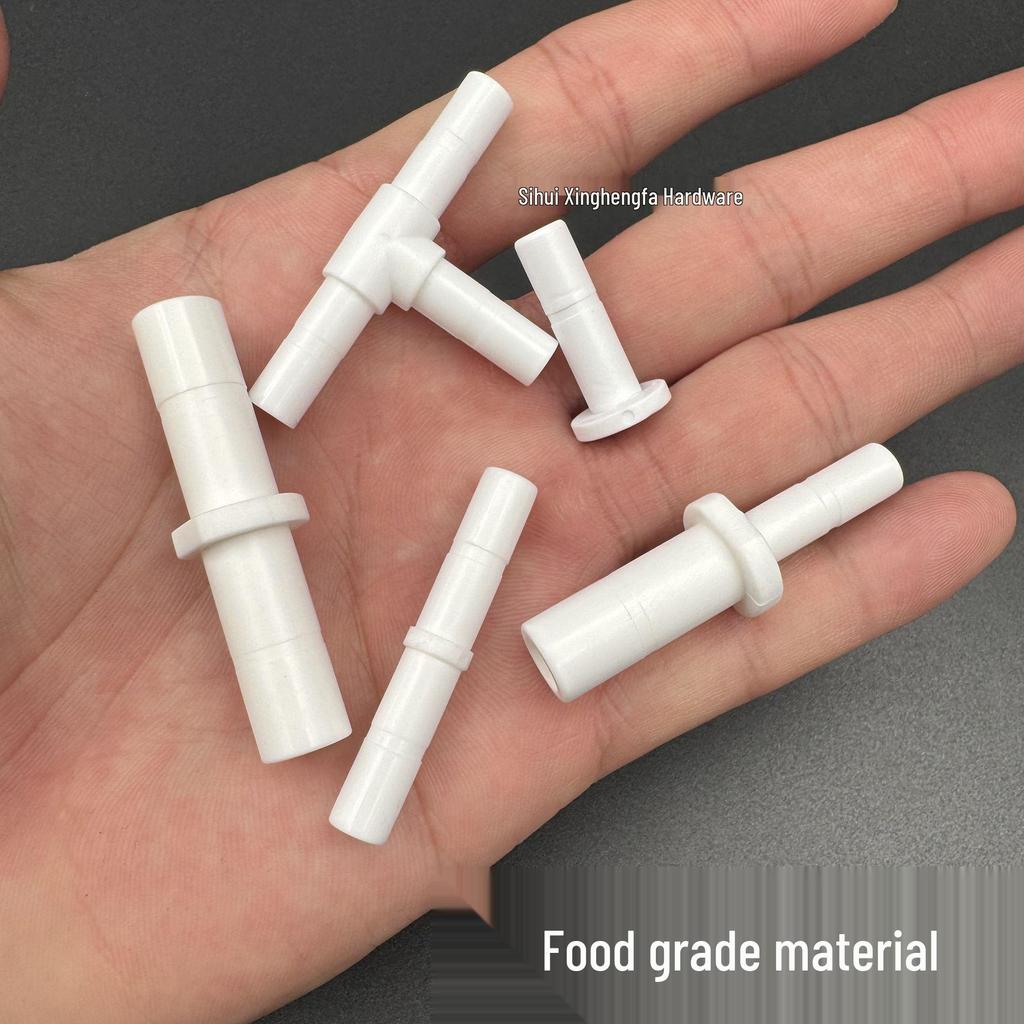 Water Purifier T-type PE Pipe Connector with Elbow and Stopper Plug
