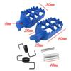 1 Pair Wide Fat Foot Pegs Pedal 8mm Metal Motorcycle Foot Pegs Pedals Footrest Kit for Honda XR50R CRF50 CRF70 CRF80 CRF100F