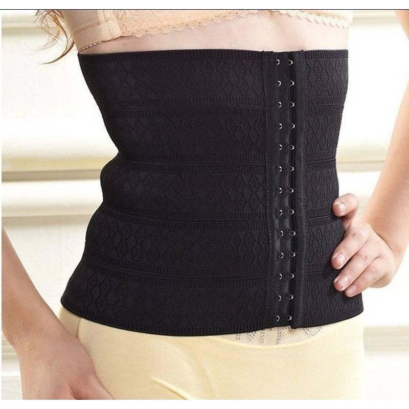 Women Body Shaper Latex Rubber Waist Trainer Cincher Underbust Shapewear Corset