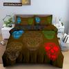 3D Skull Print Bedding Set Skeleton Down Duvet Cover Large Size Quilt 2/3 pcs Gemini Bedroom Decor