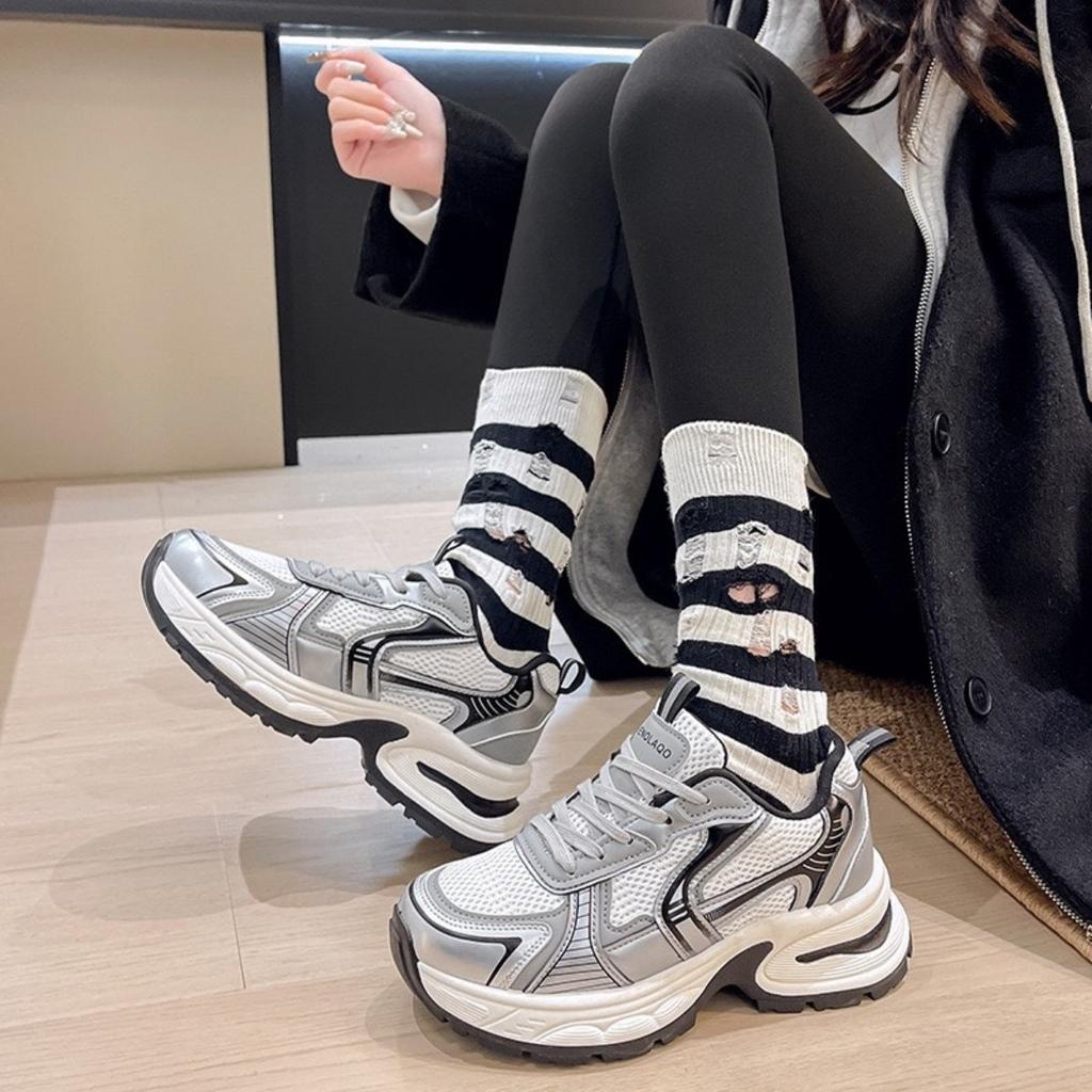 Women's Fashion Sneakers New Casual Running Sneakers Design Luxury Women's Shoes Breathable Tennis Shoes Platform Shoes