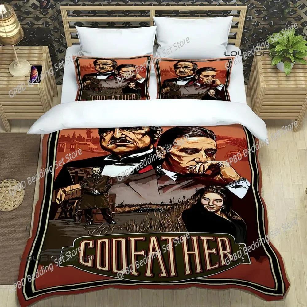 Comforter The Godfather Bedding Set 3D Printed Suitable For Bedroom Kids Home Textile