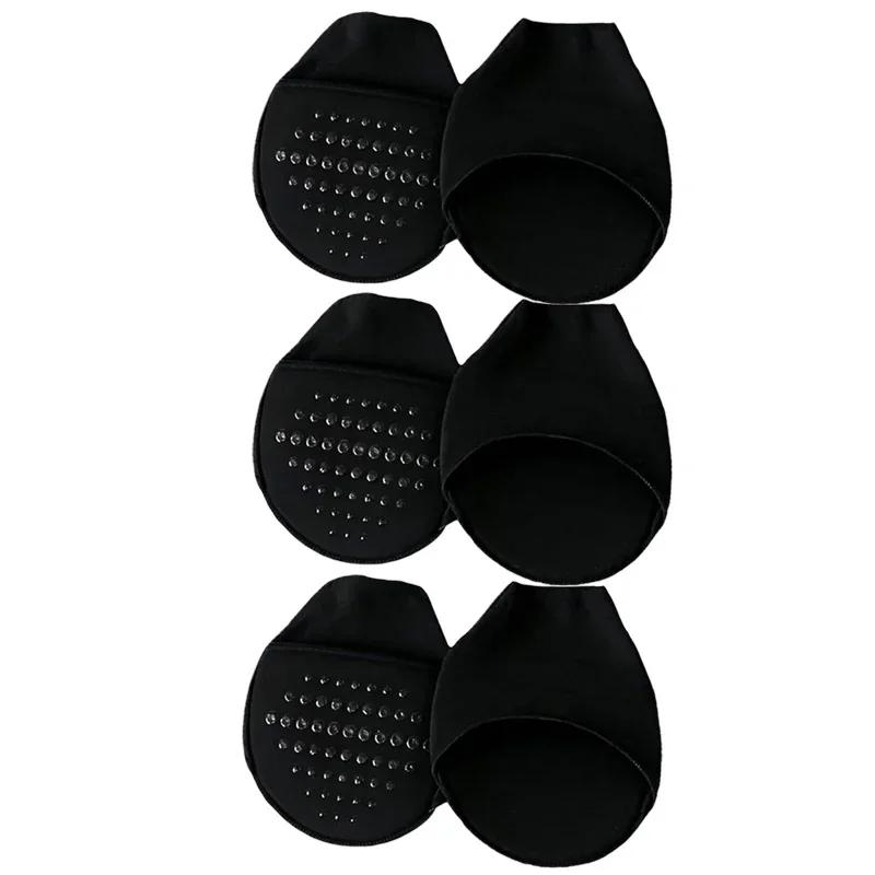 Metatarsal Sleeve Pads Ball of Foot Cushions with Soft Sponge and Silicone Dots Forefoot Cushioning Socks Non Skid Half Socks