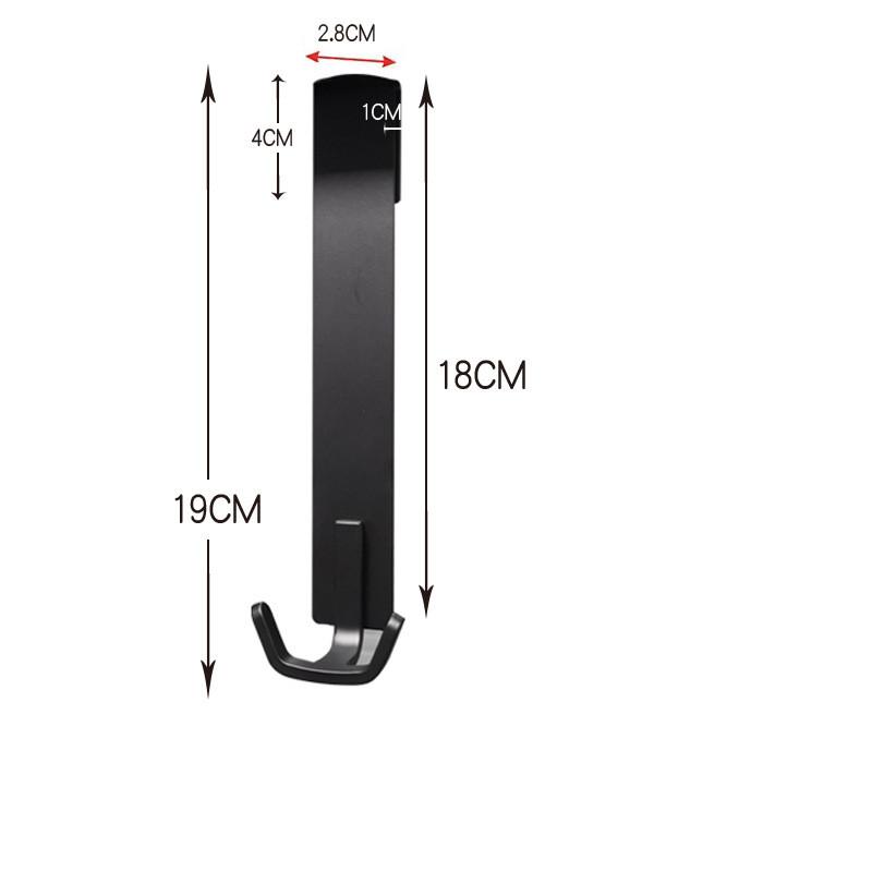 Stainless Steel Wall Mounted Eco-Friendly Bathroom Door Rack Hooks and Glass Wall Hook for Clothing In Home and Hotel