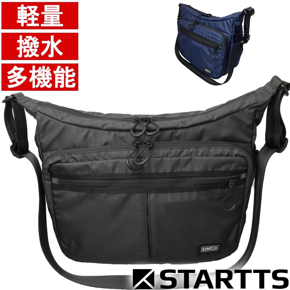 STARTTS New Style Carry Bag, 3-Way Briefcase, Lightweight, Water-Repellent, Durable, Multi-Functional, 15L, NS-04BK, Black