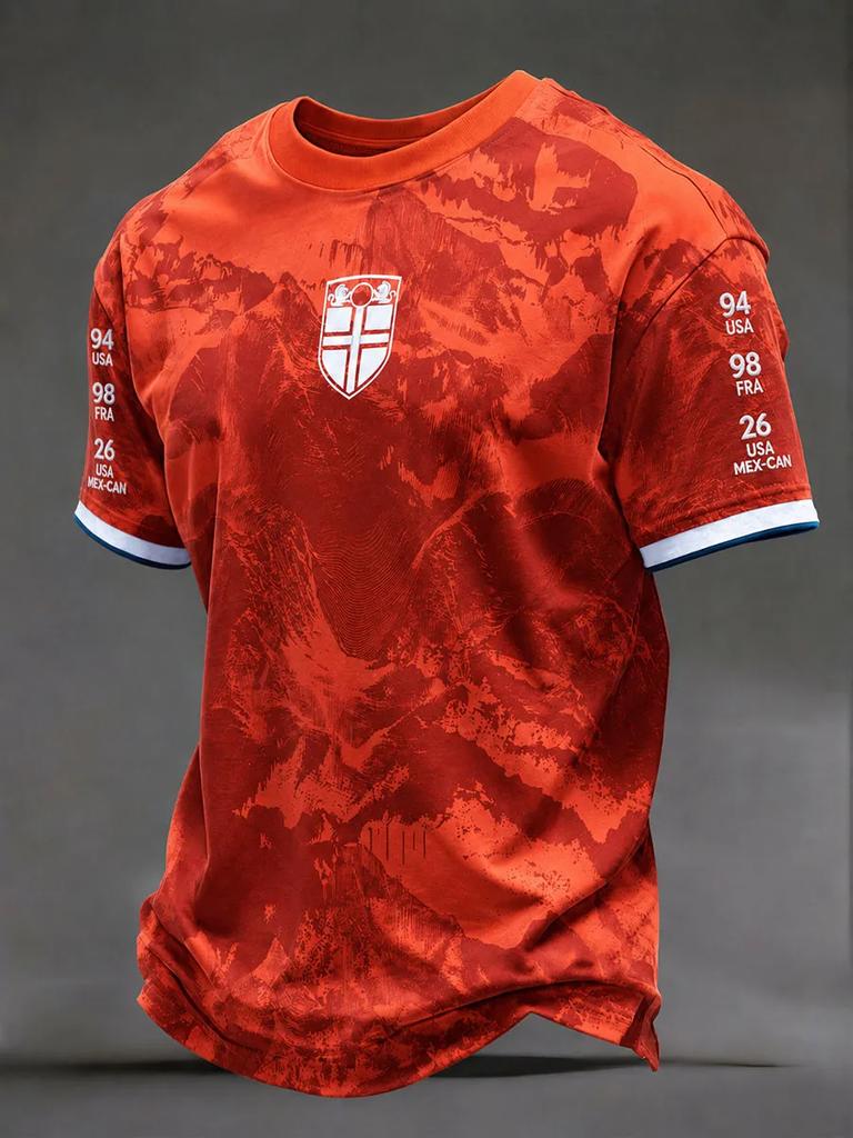 T-shirt Grafica Drago Vichingo Norvegese Uomo Donna Stampa 3D Stile Nordico Casual Sportiva Manica Corta Asciugatura Rapida Top Estivo