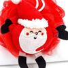 Christmas Bath Loofah Sponge Santa Claus Loofah Exfoliating Body Scrubber Shower Sponge Mesh Shower Pouf Balls Gift Bathroom