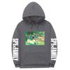 Spy X Family Anime Print Hooded Sweatshirt Men Women Oversized Fleece Pullover With Ribbed Hem