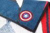 Marushin Marvel Captain America Hand Mark and Shield Product 2505020300 Towel, 25x25cm, Appliqué Embroidery, Number