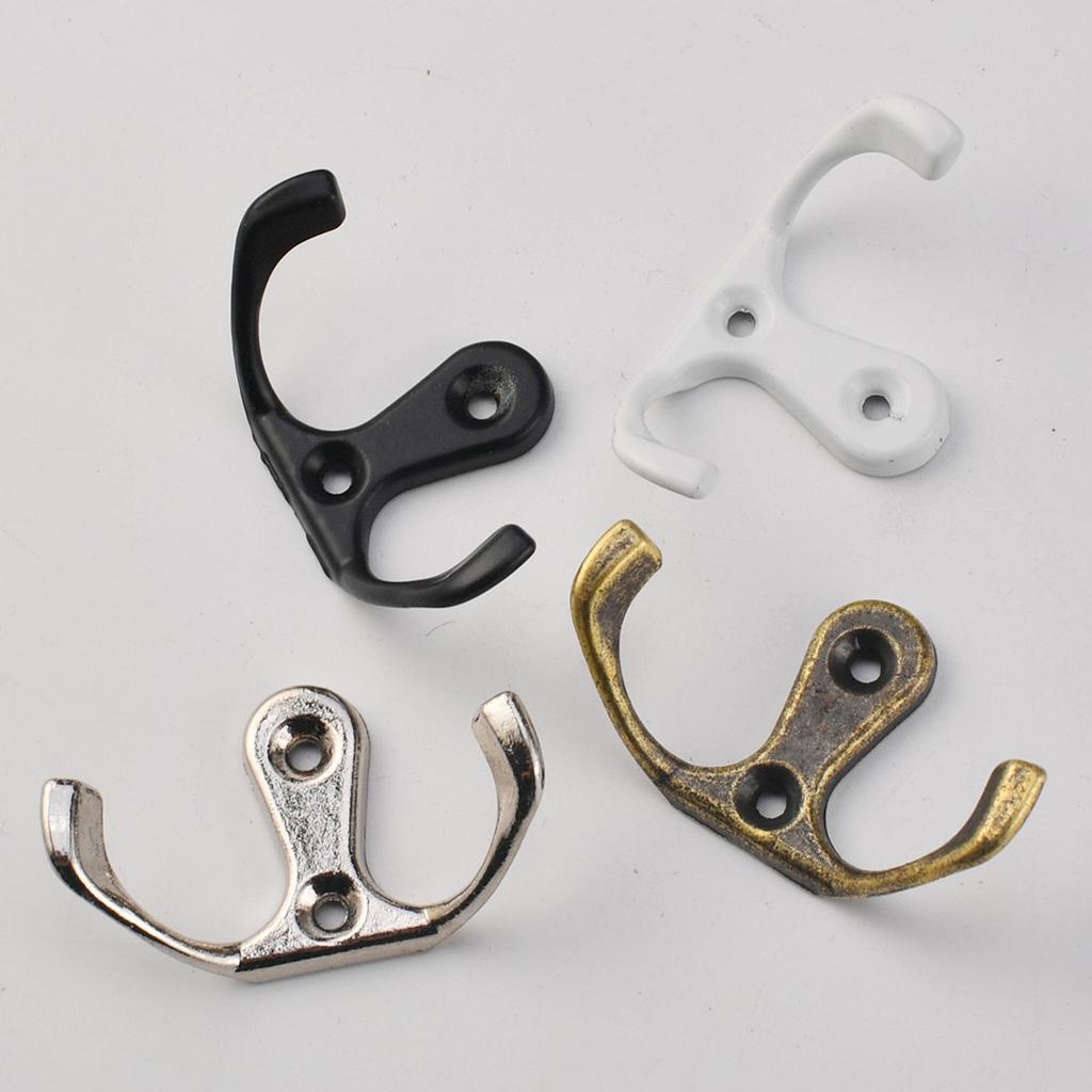 Modern Dual Hook for Wardrobes, Kitchens & Bathrooms – Wall Mounted Coat & Hat Hanger