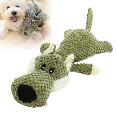 Dog Plush Toys for Aggressive Chewers Squeaky Dog Toys for Anxiety Relief Durable Indestructible Dog Chew Toys for Playtime And Comfort