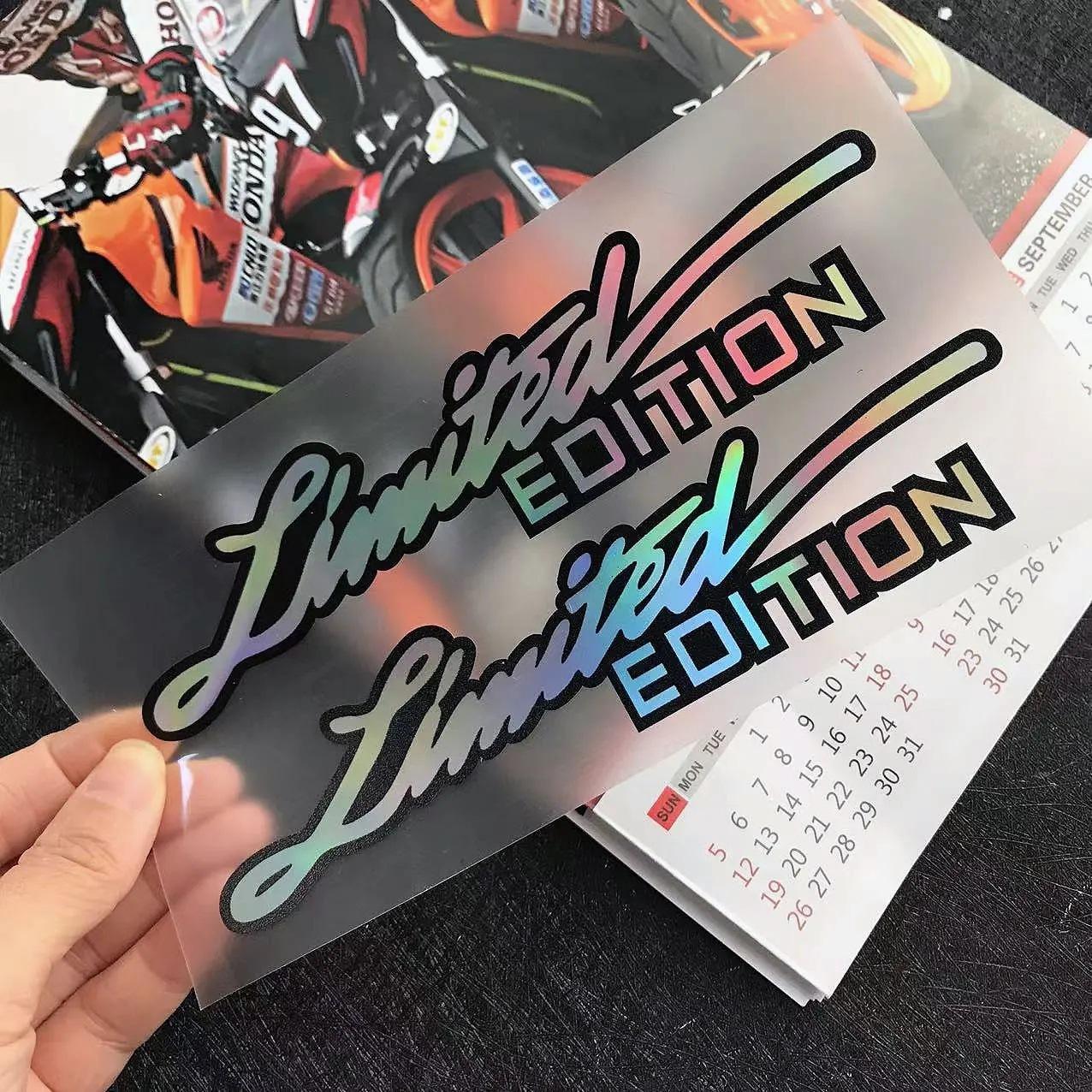 

Car Stickers Limited Edition Vinyl Decals - Laser Rainbow Finish, Creative Motorcycle and Car Styling Sticker