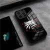 The W-Witcher Phone Case For IPhone 17 Pro Max 15 Pro 16 14 Plus 12 13 Mini 11 Pro Shockproof Glass Cover