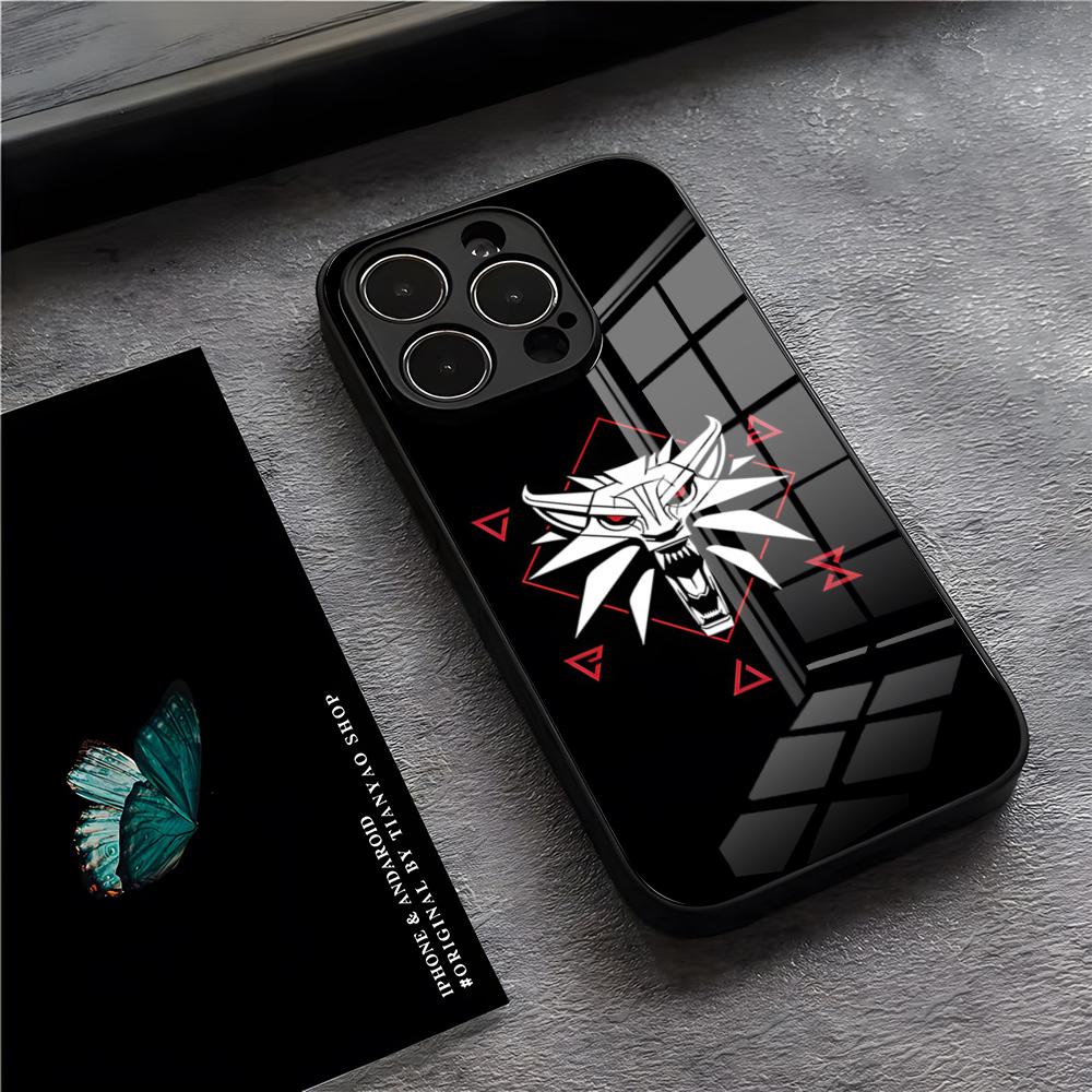 The W-Witcher Phone Case For IPhone 17 Pro Max 15 Pro 16 14 Plus 12 13 Mini 11 Pro Shockproof Glass Cover
