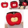 Cute Apple Seat Cushion With Soft Short Plush For Office And Home Comfort Enhancing