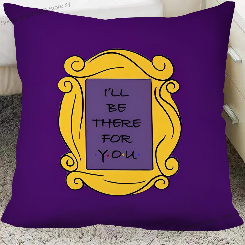 1Pc Classic Tv Series Friends Pillow Case Square Pillow Cushion Cover Bedroom Sofa Room Decoration Casual Pillow Cover