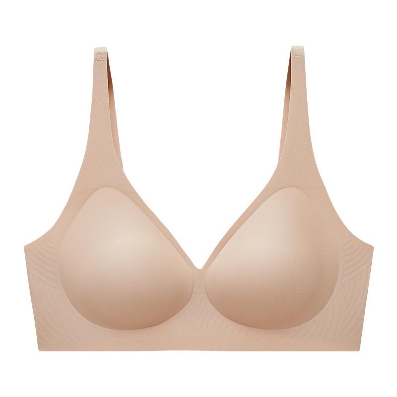 Shishen V Seamless Comfortable Jelly Strip Without Steel Ring Soft Support Gather Anti-sagging Bra