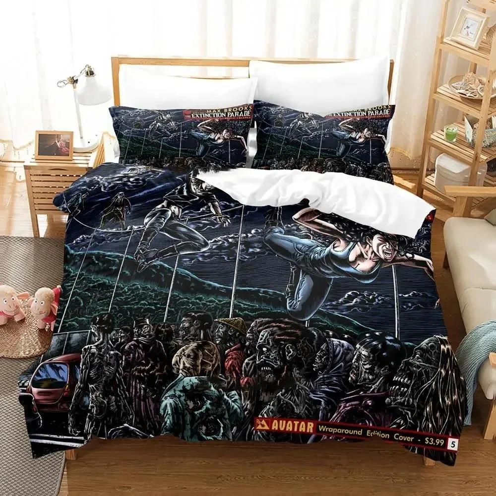 Extinction Parade Max BrookS Bedding Collection Duvet Cover Bed Collection Quilt Cover Pillowcase Comforter King Queen Size Boys Adult