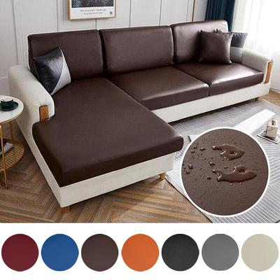Wasserdichter Sofa-Sitzkissenbezug für PU-Leder, Haustier-Möbelschutz, abnehmbarer, waschbarer Schonbezug, Couch-Polsterbezüge
