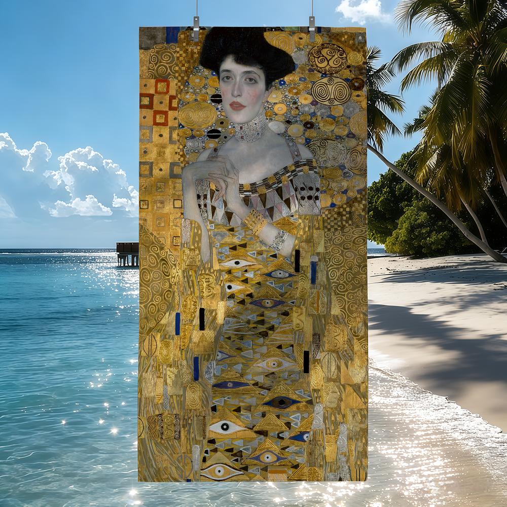 Artist G-Gustav K-Klimt Paintings Towel For Swim Yoga Gym Quick Drying Soft and skin-friendly Beach Towels All-Season