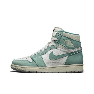 Air Jordan 1 Retro High OG Turbo Green Herren Sneaker Weiß-Hell-Rauchgrau-Sail 555088-311