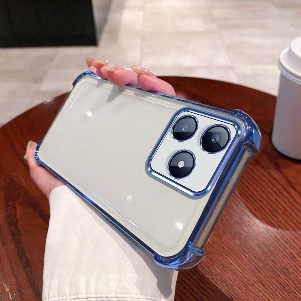 Case for Realme C65s,C63,C61,Note 80,Note 70,Note 60x,Note 60 Electroplated Color Border Clear Phone Casing Cover