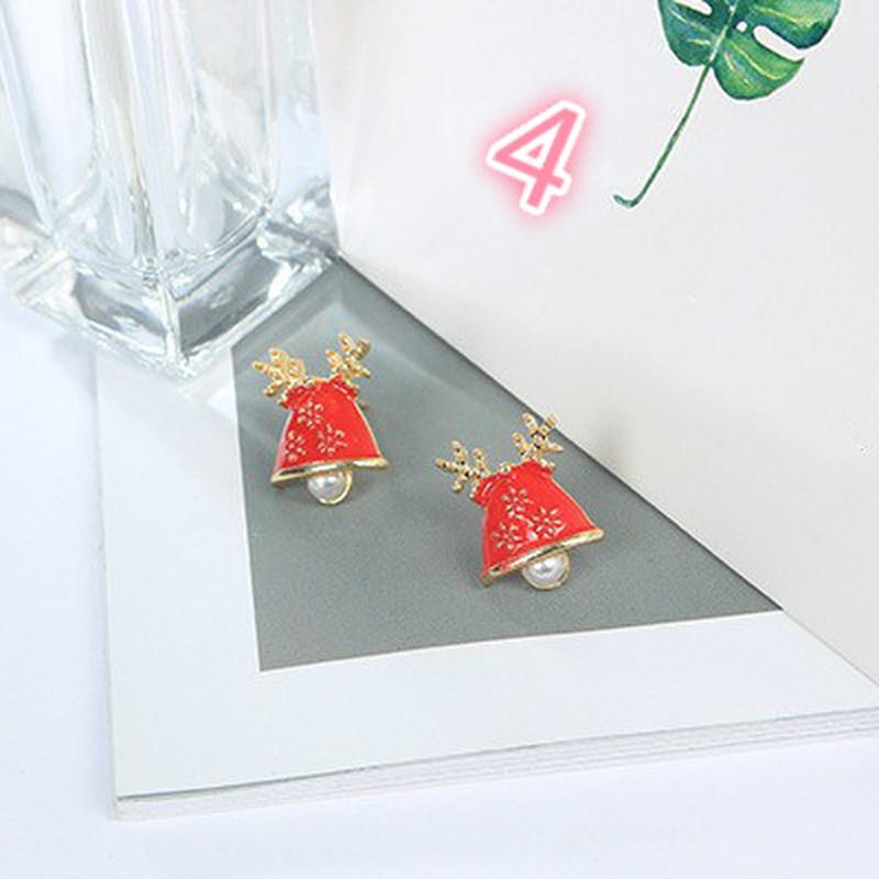 8 Styles of Stylish Women's Alloy Christmas Tree Earrings Christmas Gift Earrings.