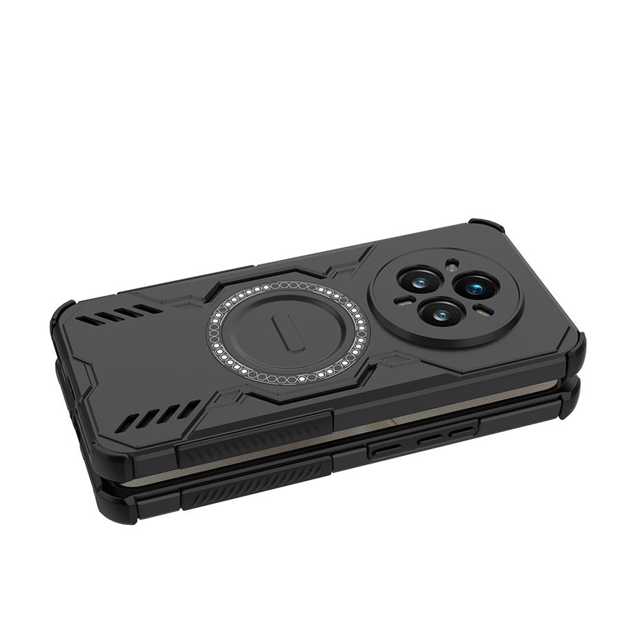 Hard Magnetic Phone Case For Realme 14 5G/Realme 14Pro Plus 5G  Dual-Layer Heavy Duty TPU+PC Shockproof Cover For OPPO K12S