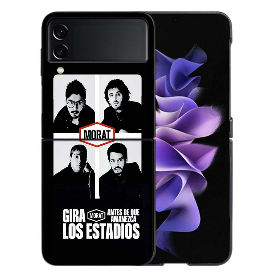 M-Morat Band Phone Case For Samsung Z Flip 6 7 5G Galaxy Z Flip 5 4 3 5G Cases Shockproof Hard Cover TPU