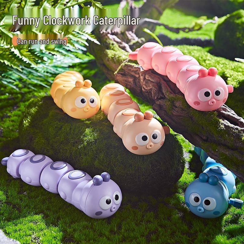 Infant & Toddler Wind-up Caterpillar and Clownfish Rocking Toy - Educational Baby Toy