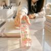 Fruit Themed Sensory Tools Clear Bar Squeeze Toy with Fake Inside, Stress Relief Shapeable Stick Toy, Transparent Strip Figdet for Home Office School