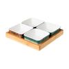 Nordic Stone Pattern Ceramic Square Plate Internet Celebrity Household Snacks Snacks Dessert Dish Platter Seasoning Small Plate