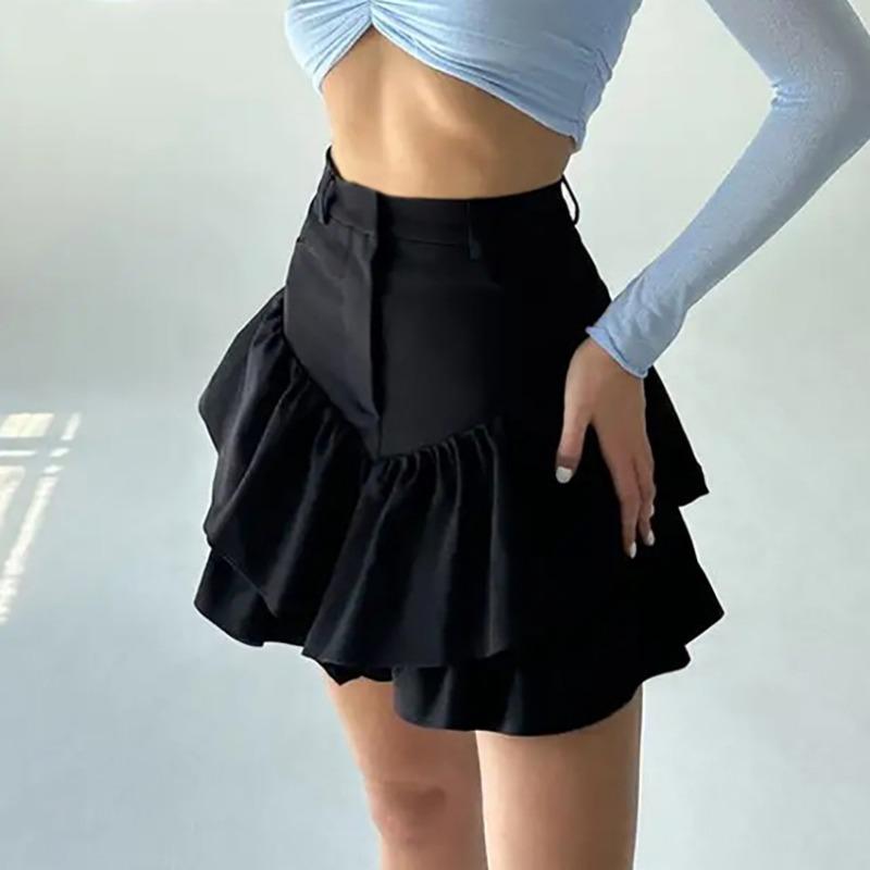 Fashionable Versatile Cake Skirt Temperament A-line Short Skirt