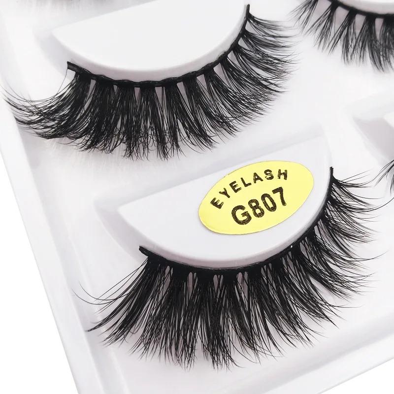 5Pairs 3d mink lashes false eyelashes fake lashs eyelash extension natural beauty makeup dramatic faux cils lash kit cilia bulk