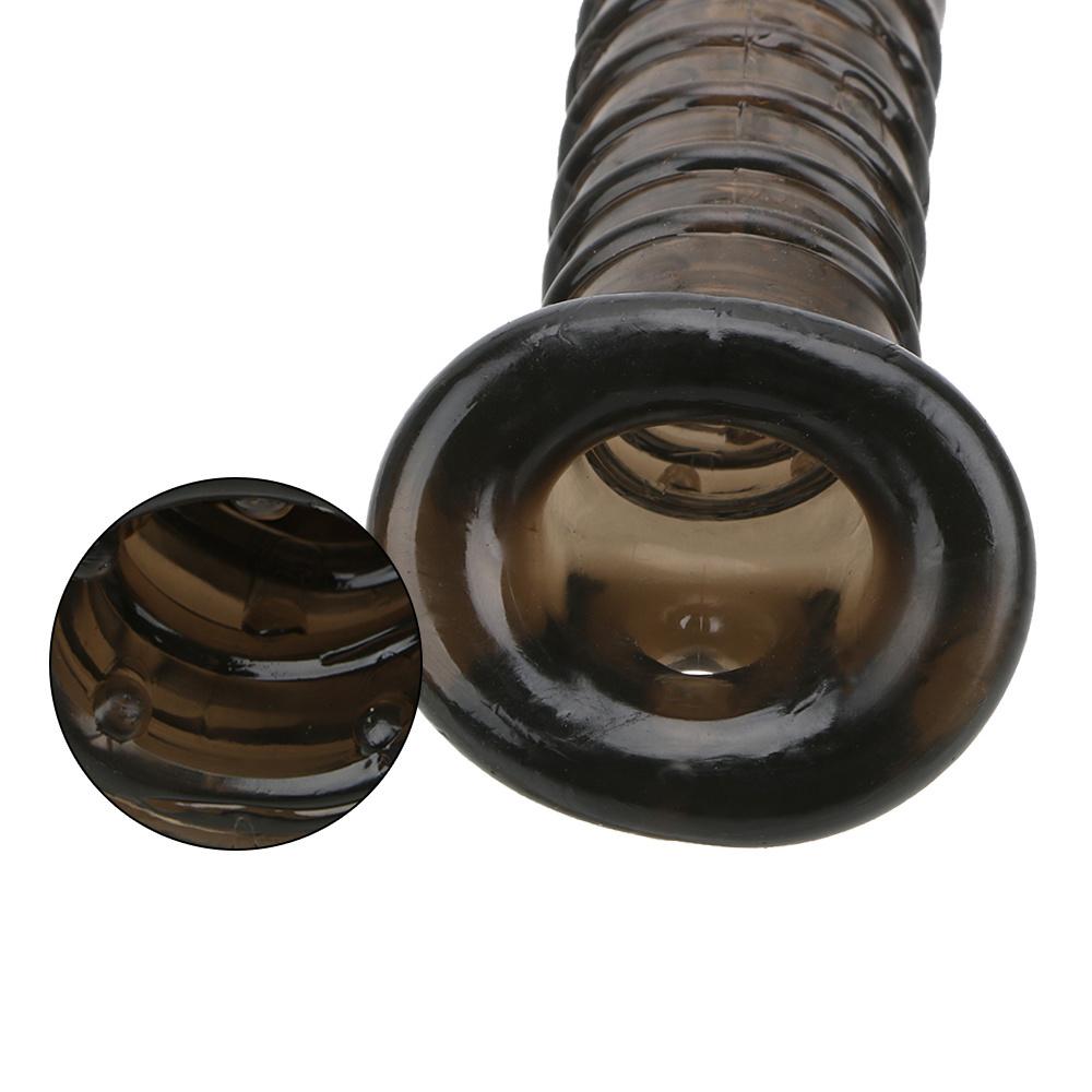Ring On Penis Condom High Elasticity Time Lasting Delayed Ejaculation Penis Sleeve Enlargement Cock Sleeve Sex Tool For