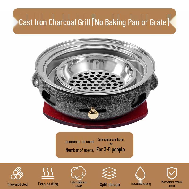 Premium Cast Iron BBQ Grill