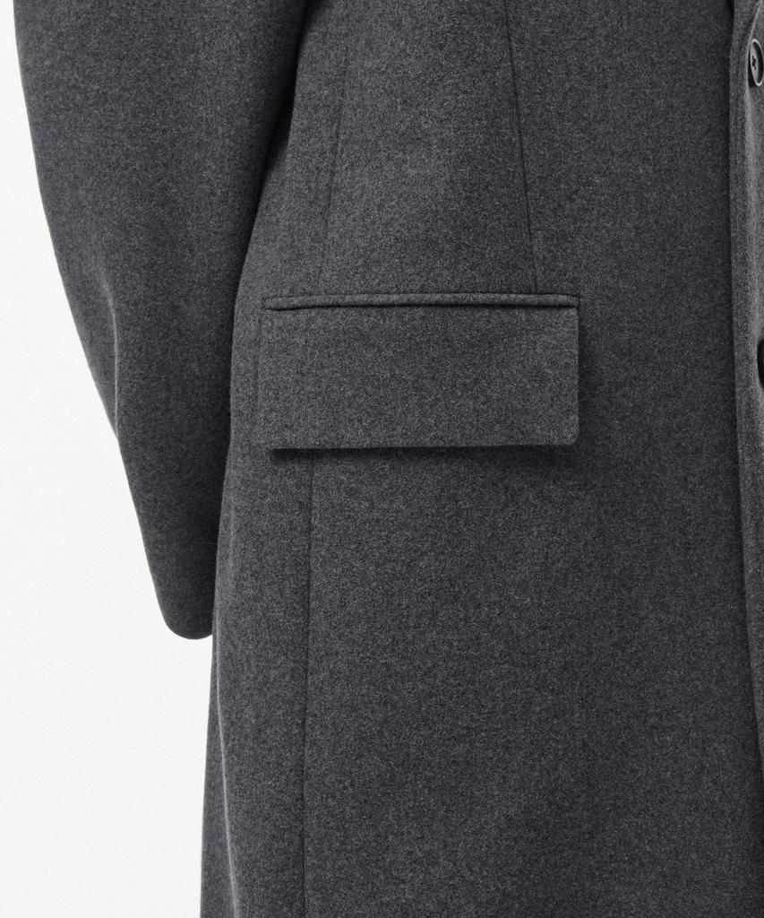 Musinsa Standard Wool Blend Big Daddy Single Maxi Coat [Medium Grey]