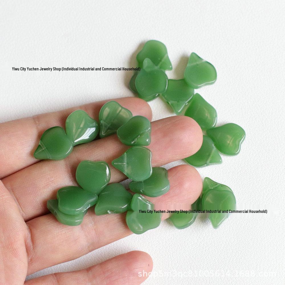 13x15mm Side Hole Glazed Flower Petal Hairpin Headdress DIY Jewelry Accessory 2025 Style Medium естественный