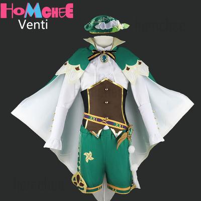 Venti Cosplay Costume Genshin Impact Anime Game Halloween Cosplay Clothes For Women Men