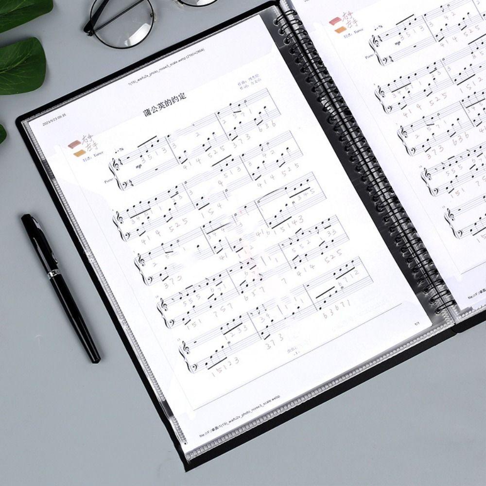 Creative Loose Leaf Notebook A4 Budget Binder Cover Folder Sheet Music Folder  Gift