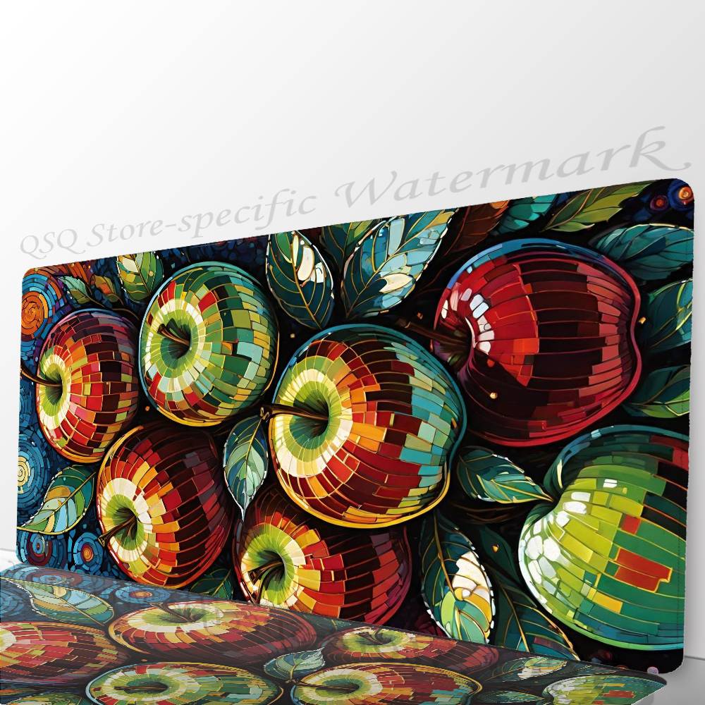 Interesting Apple Abstraction Mousepad Non-slip Suitable For Office Computers Laptops E-sports Game Desk Mats XXL Keyboard