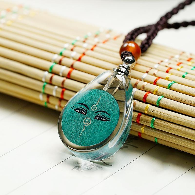 

1 шт. ваза жуйи сокровище дхармы пять путей кулон бога богатства новый китайский стиль каплевидная форма ожерелье дхармы глаз