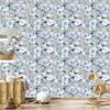 Rose wallpaper in fashionable colors for the living room and bedroom 50x1000