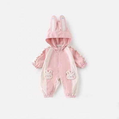 2025 Baby Girl Outdoor Windbreaker Jumpsuit - Softshell Spring/Autumn Newborn Clothes