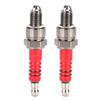 2Pcs Spark Plugs A7TC A7TJC 3 Electrode Fit for Scooter ATV Quads GY6 50cc 125cc